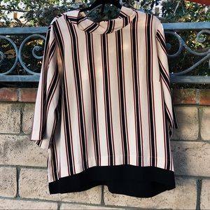 AGNES ORINDA STRIPED BLOUSE